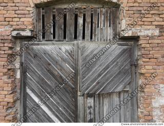 doors wooden double old 0012